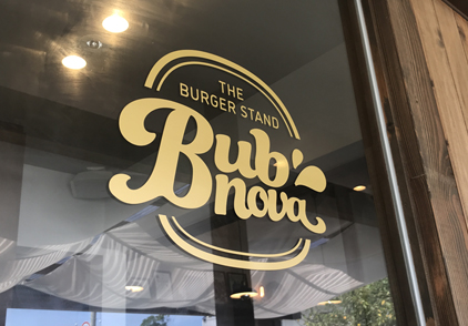 the burger stand Bubnova ロゴデザイン